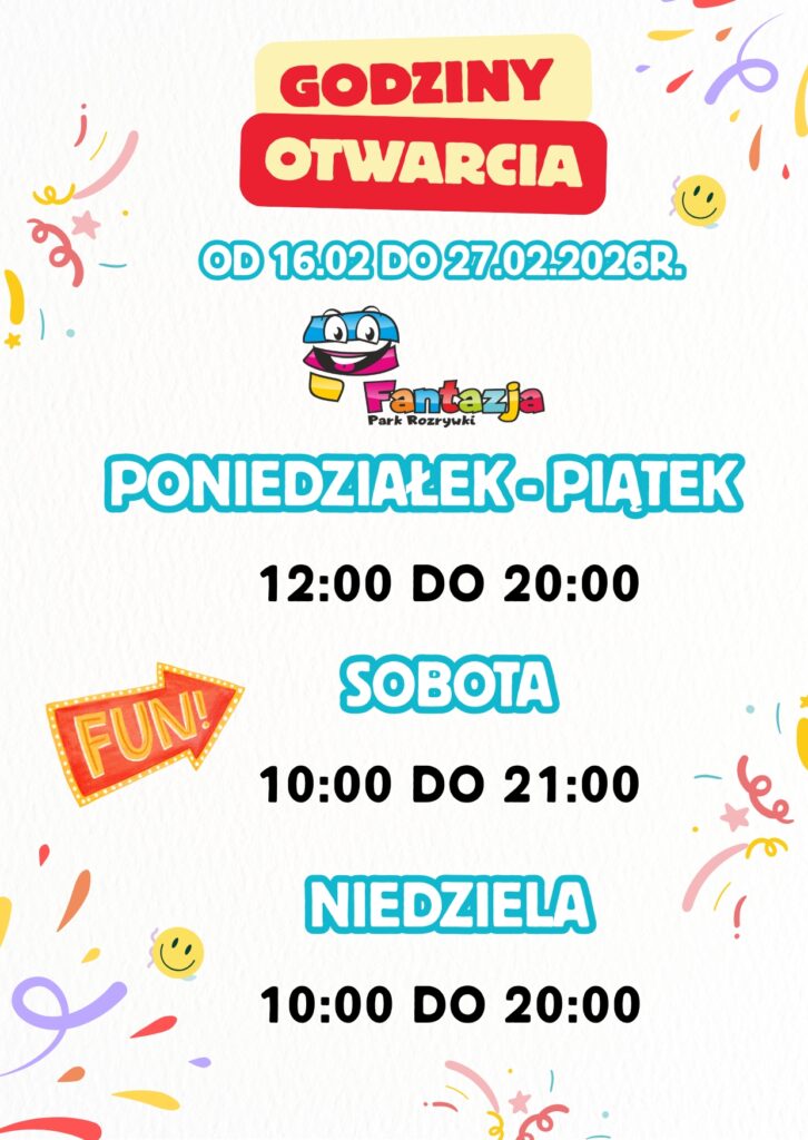 Ferie Śląsk – godziny otwarcia